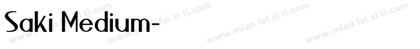 Saki Medium字体转换